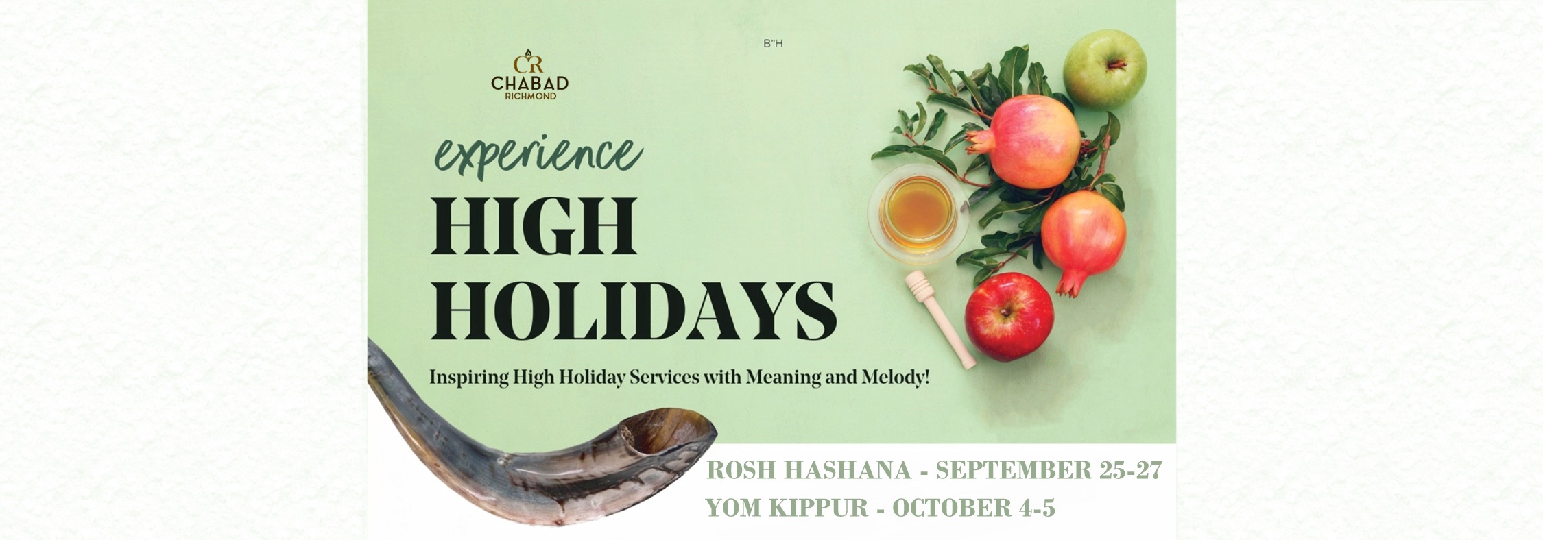 High Holidays Services Chabad of Richmond